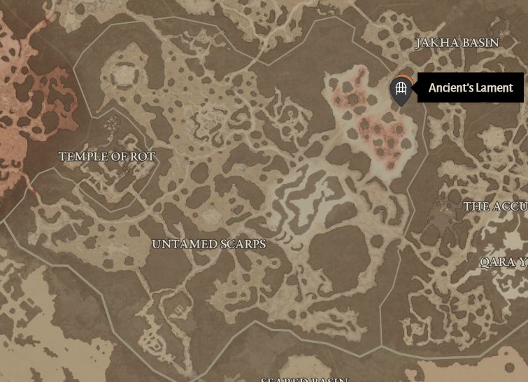 Ancient's Lament Diablo 4 Location