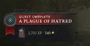 Diablo 4 A Plague of Hatred Rewards