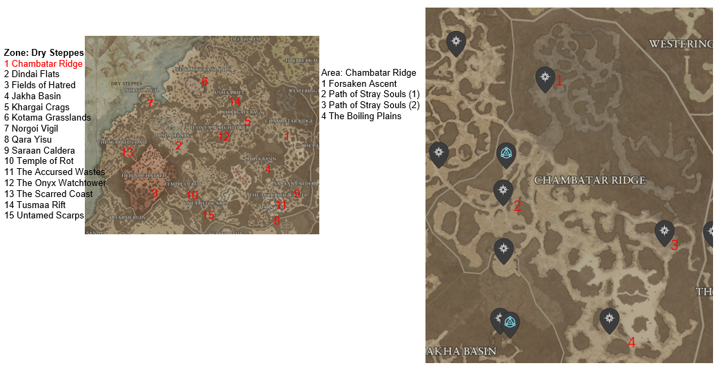 Diablo 4 Chambatar Ridge Areas Discovered