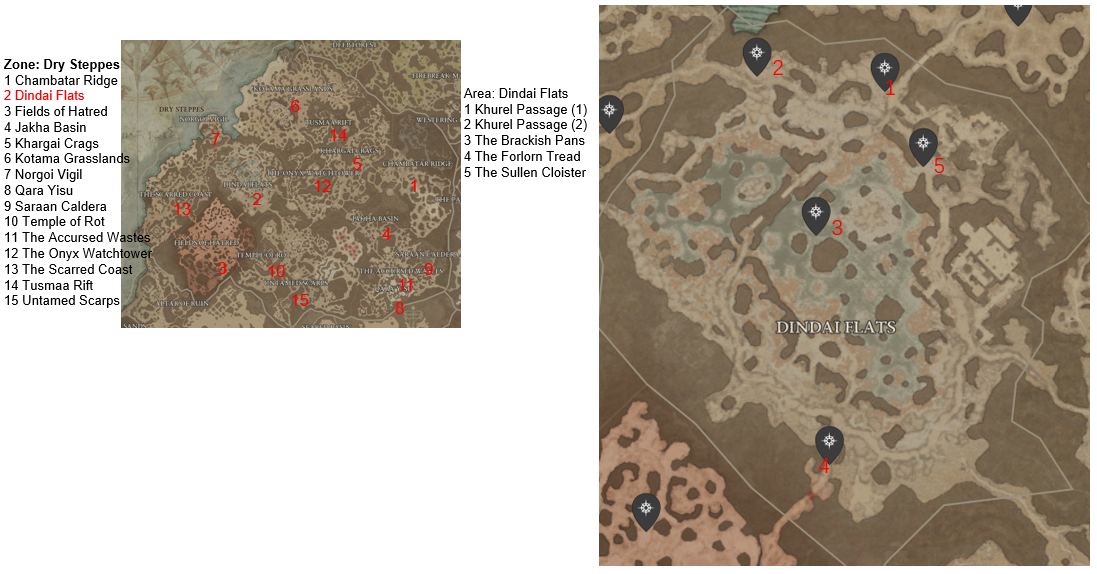 Diablo 4 Dindai Flats Areas Discovered