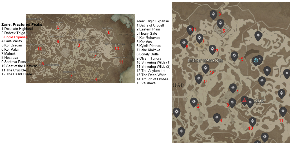 Diablo 4 Frigid Expanse Areas Discovered