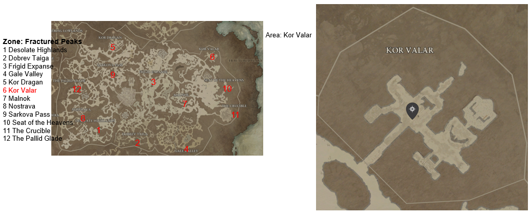 Diablo 4 Kor Valar Areas Discovered