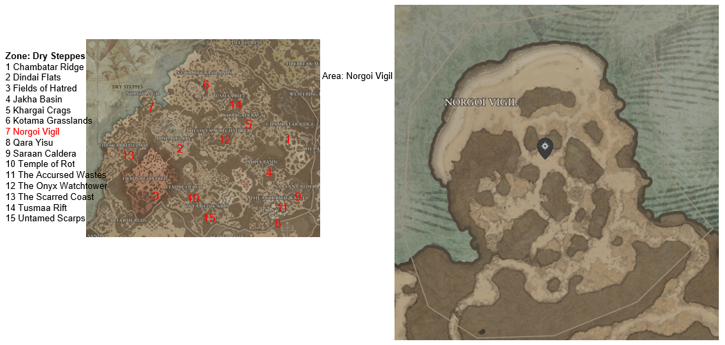 Diablo 4 Norgoi Vigil Areas Discovered