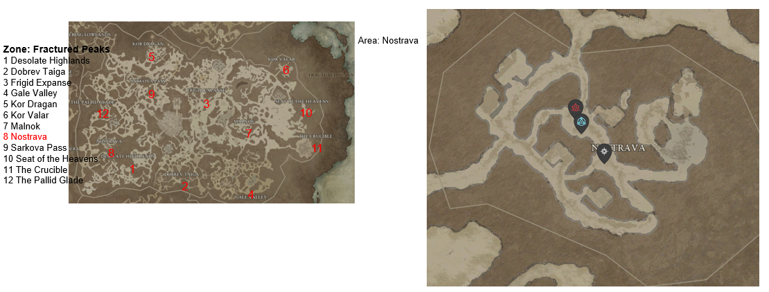 Diablo 4 Nostrava Areas Discovered
