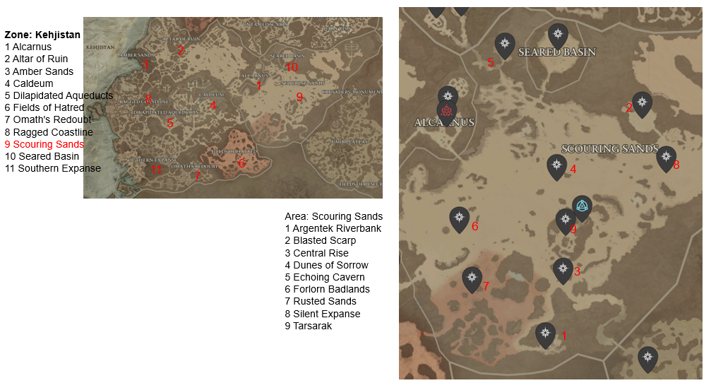 Diablo 4 Scouring Sands Areas Discovered