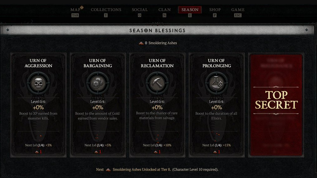 Diablo 4 Season Blessings