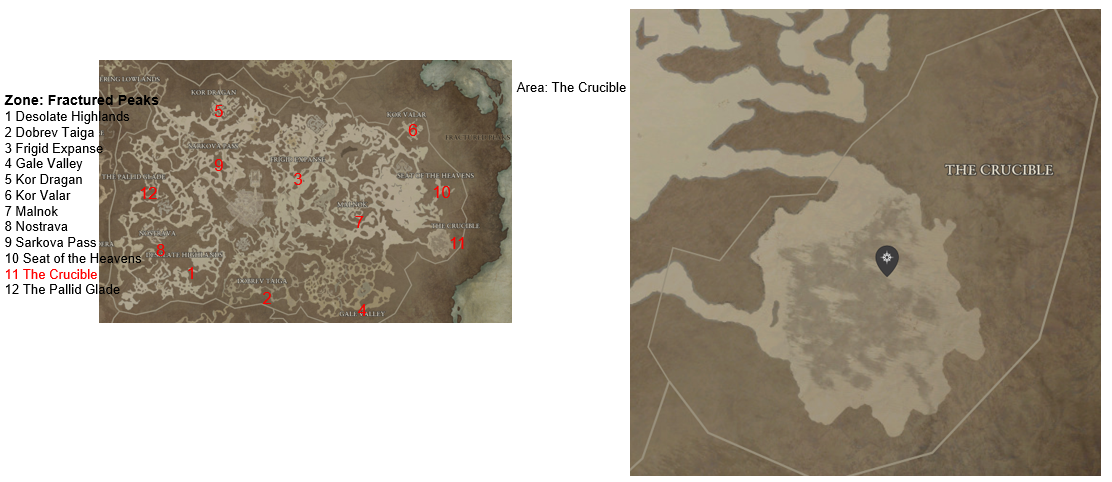 Diablo 4 The Crucible Areas Discovered