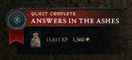 Answers in the Ashes - Diablo 4