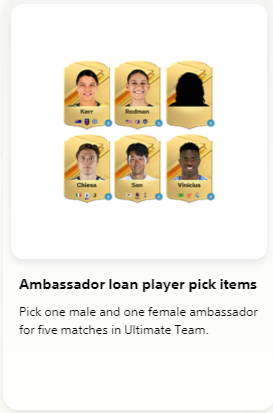 FC 24 Ambassador loan player pick items