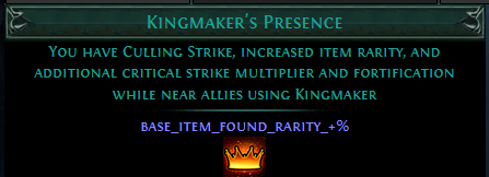 Kingmaker's Presence