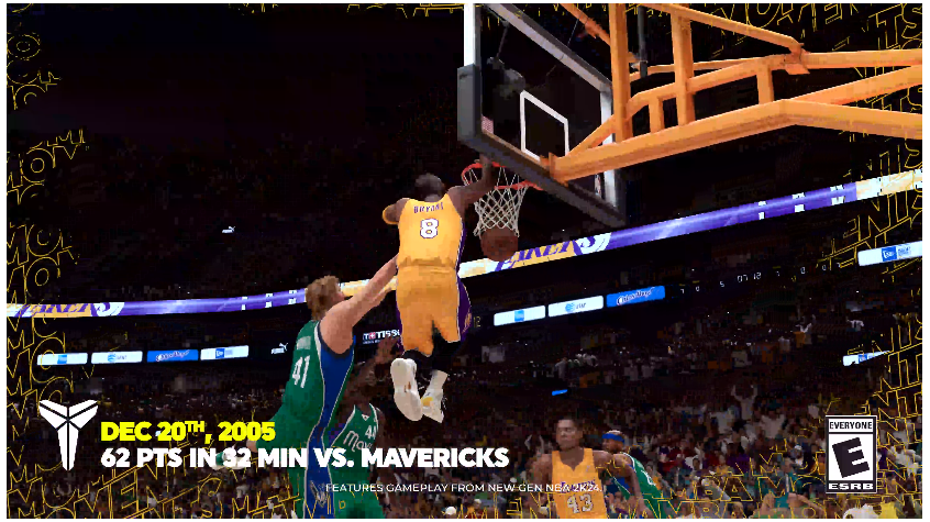 NBA 2K24 Kobe Erupts for 62 Points In Three Quarters