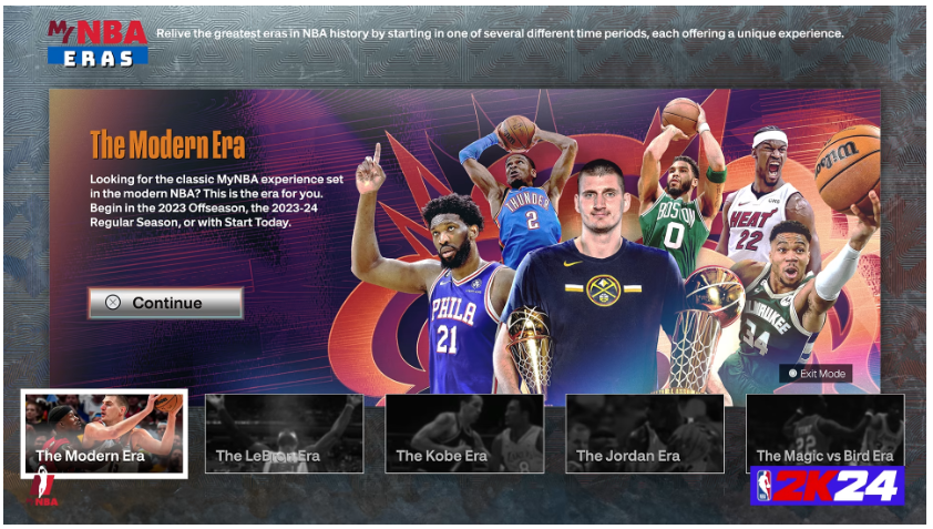 NBA 2K24 Mynba New Era Features