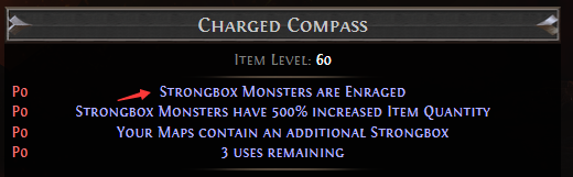 PoE Strongbox Monsters are Enraged