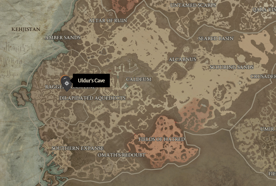 Uldur's Cave Diablo 4 Location