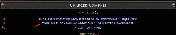 PoE Your Maps contain an additional Tormented Spirit