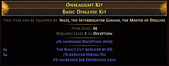 Onslaught Kit Basic Disguise Kit