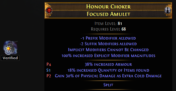 Focused Amulet