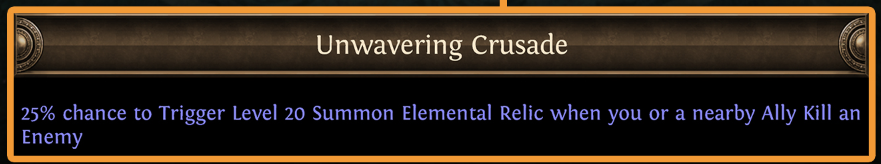 PoE Unwavering Crusade