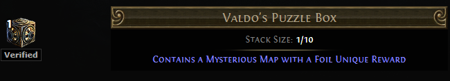 PoE Valdo’s Puzzle Box