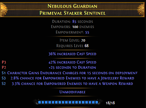 Primeval Stalker Sentinel PoE