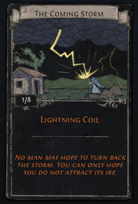 The Coming Storm Divination Card PoE - Farming Lightning Coil