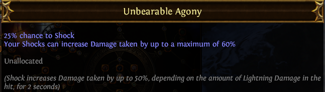 Unbearable Agony PoE