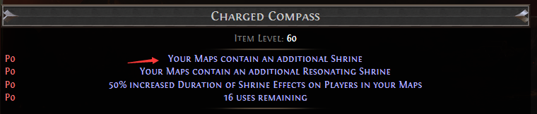 PoE Your Maps contain an additional Sextant Shrine